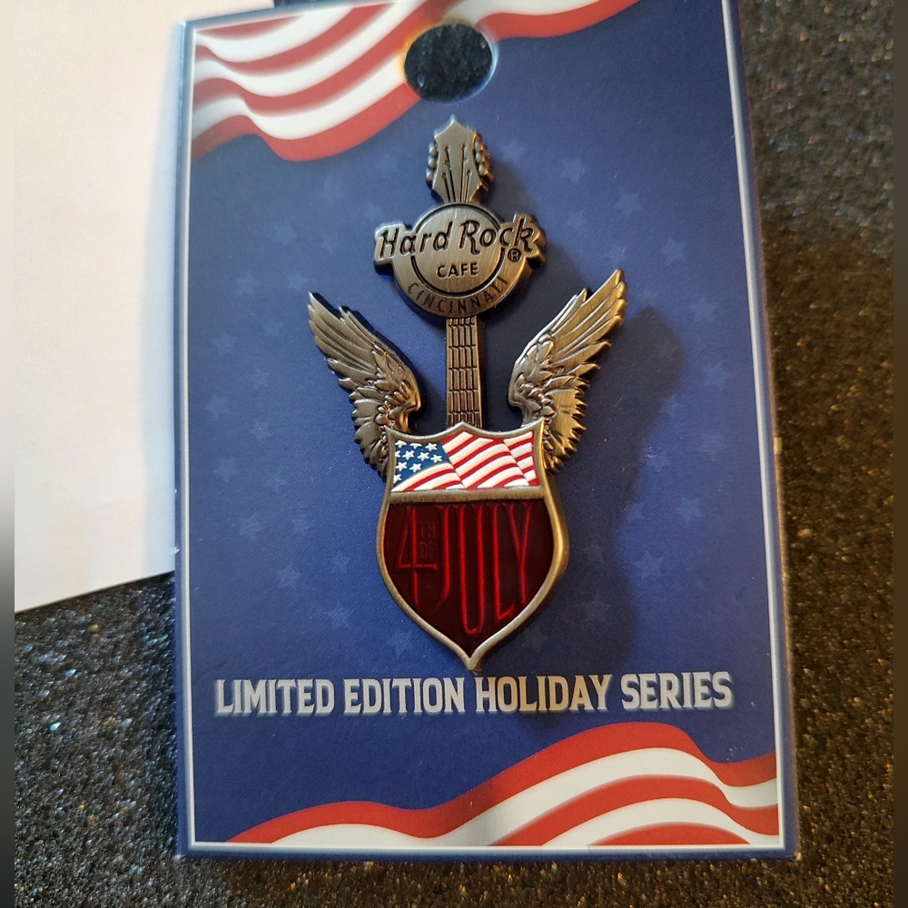 Hard Rock Cincinnati Limited Edition 4th of July Pin